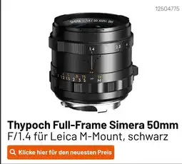 Kamera Express Thypoch full-frame simera 50mm Angebot