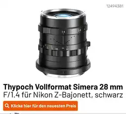 Kamera Express Thypoch vollformat simera 28 mm Angebot