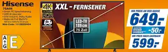 expert Techno Land Hisense 75A6N Angebot