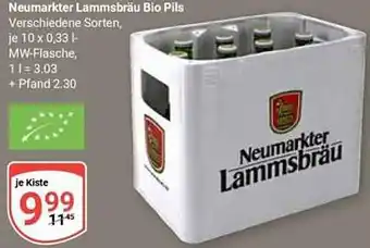 Globus Neumarkter Lammsbräu Bio Pils Angebot