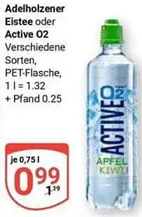 Globus Adelholzener Eistee oder Active O2 Angebot