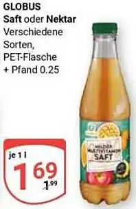 Globus GLOBUS Saft oder Nektar Angebot