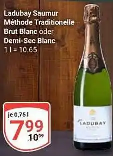 Globus Ladubay Saumur Méthode Traditionelle Brut Blanc oder Demi-Sec Blanc Angebot