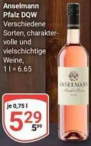 Globus Anselmann Pfalz DQW Angebot