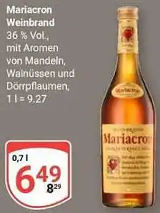 Globus Mariacron Weinbrand Angebot