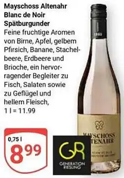 Globus Mayschoss Altenahr Blanc de Noir Spätburgunder Angebot