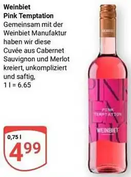 Globus Weinbiet Pink Temptation Angebot