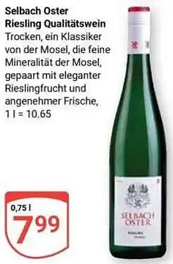 Globus Selbach Oster Riesling Qualitätswein Angebot
