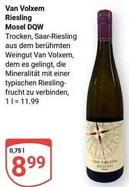 Globus Van Volxem Riesling Mosel DQW Angebot