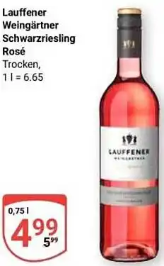 Globus Lauffener Weingärtner Schwarzriesling Rosé Angebot