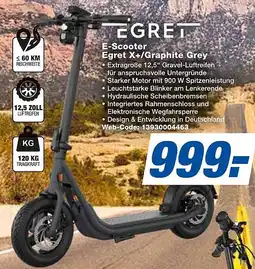 expert Techno Land EGRET E-Scooter Egret X+/Graphite Grey Angebot