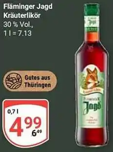 Globus Fläminger Jagd Kräuterlikör Angebot