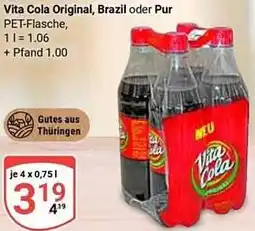 Globus Vita Cola Original, Brazil oder Pur Angebot