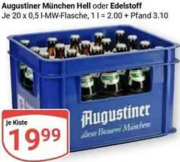 Globus Augustiner München Hell oder Edelstoff Angebot