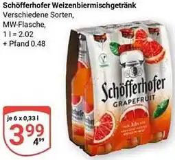 Globus Schöfferhofer Weizenbiermischgetränk Angebot