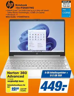 expert Techno Land hp Notebook 15s-FQ5657NG Angebot