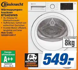 expert Techno Land Bauknecht Wärmepumpentrockner BT84DWWS Angebot