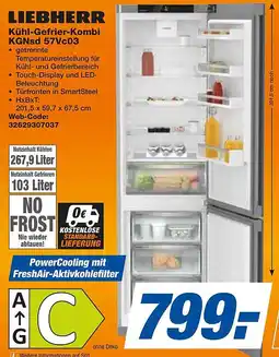 expert Techno Land LIEBHERR Kühl-Gefrier-Kombi KGNsd 57Vc03 Angebot