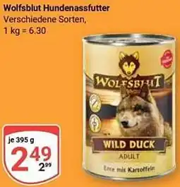 Globus Wolfsblut Hundenassfutter Angebot