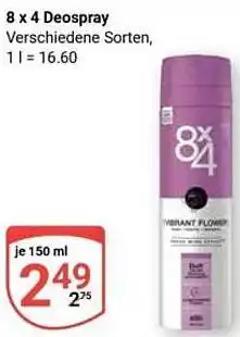 Globus 8 x 4 Deospray Angebot