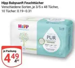 Globus Hipp Babysanft Feuchttücher Angebot