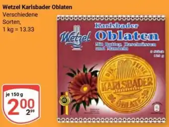 Globus Wetzel Karlsbader Oblaten Angebot