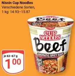 Globus Nissin Cup Noodles Angebot