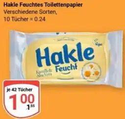 Globus Hakle Feuchtes Toilettenpapier Angebot