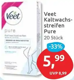 Budni Veet Kaltwachsstreifen Pure Angebot