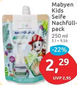 Budni Mabyen Kids Seife Nachfüllpack Angebot