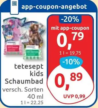Budni tetesept kids Schaumbad Angebot