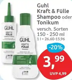 Budni Guhl Kraft & Fülle Shampoo oder Tonikum Angebot