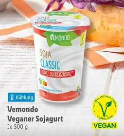 Lidl Vemondo veganer sojagurt Angebot