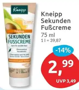 Budni Kneipp Sekunden Fuẞcreme Angebot