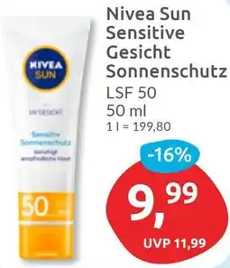 Budni Nivea Sun Sensitive Gesicht Sonnenschutz Angebot