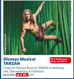 Lidl Stage entertainment disneys musical tarzan Angebot