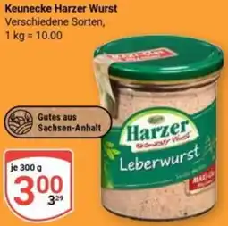 Globus Keunecke Harzer Wurst Angebot