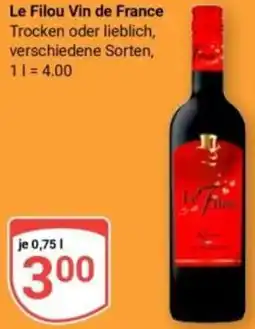 Globus Le Filou Vin de France Angebot