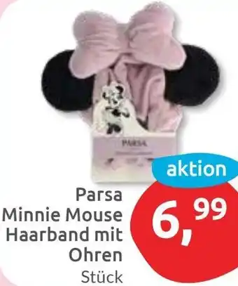 Budni Parsa Minnie Mouse Haarband mit Ohren Angebot