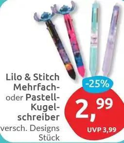 Budni Lilo & Stitch Mehrfach oder Pastell Kugelschreiber Angebot