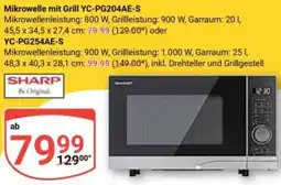 Globus SHARP Mikrowelle mit Grill YC-PG204AE-S Angebot