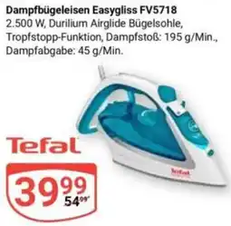Globus Tefal Dampfbügeleisen Easygliss FV5718 Angebot