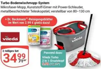 Globus Vileda Turbo-Bodenwischmopp-System Angebot