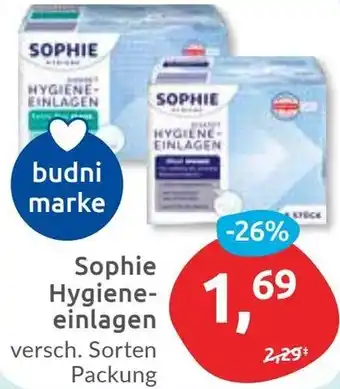 Budni Sophie Hygieneeinlagen Angebot
