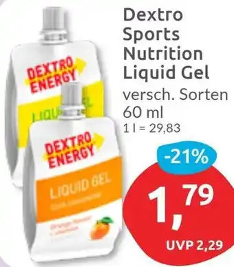 Budni Dextro Sports Nutrition Liquid Gel Angebot