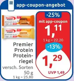 Budni Premier Protein Proteinriegel Angebot