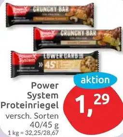 Budni Power System Proteinriegel Angebot