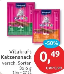 Budni Vitakraft Katzensnack Angebot