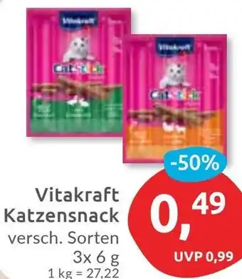 Budni Vitakraft Katzensnack Angebot