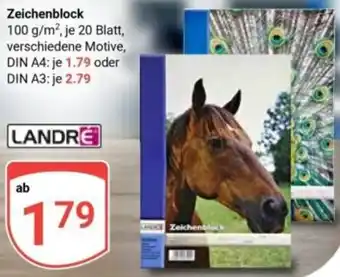 Globus LANDRE Zeichenblock Angebot